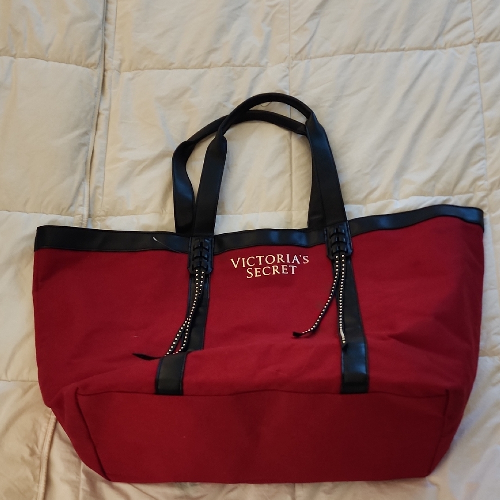 Victoria's Secret Red Tote Bag. Open Top No Zipper